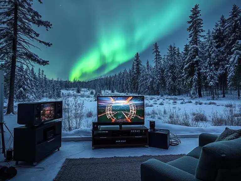 Suomalaista IPTV:tä katsotaan suurelta näytöltä revontulien alla
